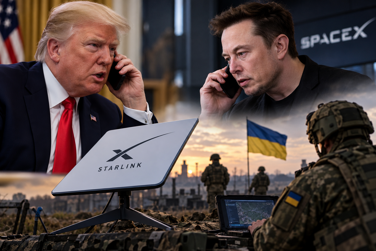 Тръмп поискал от Илон Мъск да премахне ограниченията върху Starlink за Украйна - Image